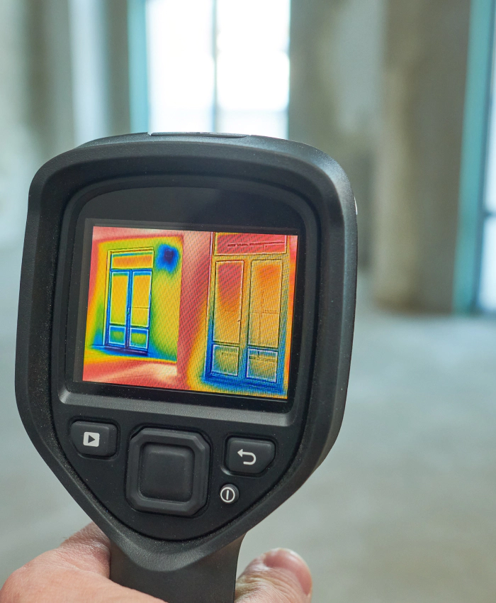thermal imaging inspection at a interior of a house the woodlands tx