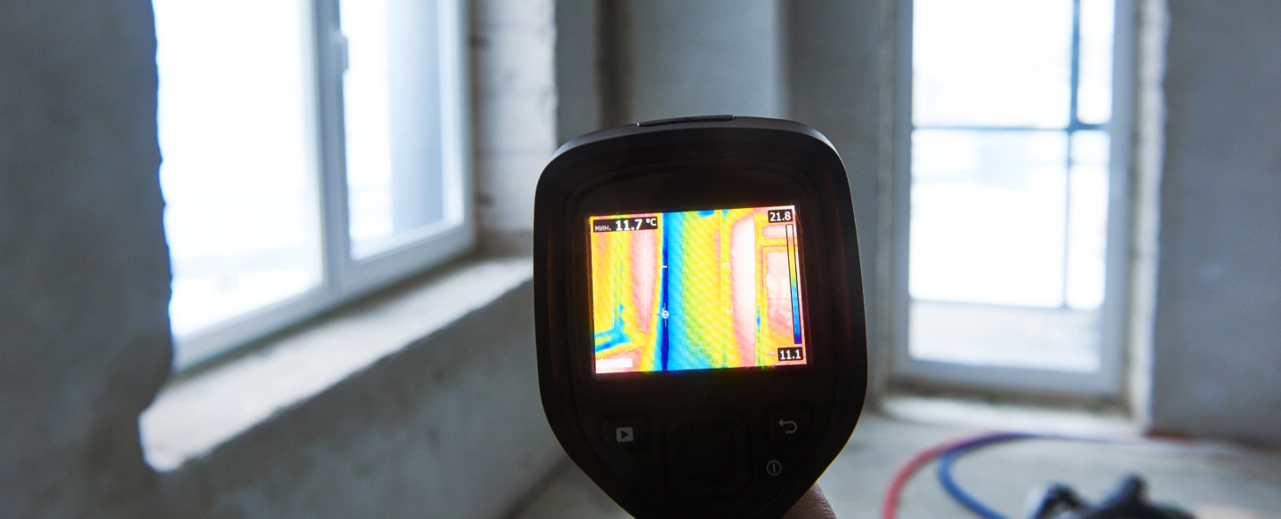 thermal imaging inspection at a interior of a house spring tx